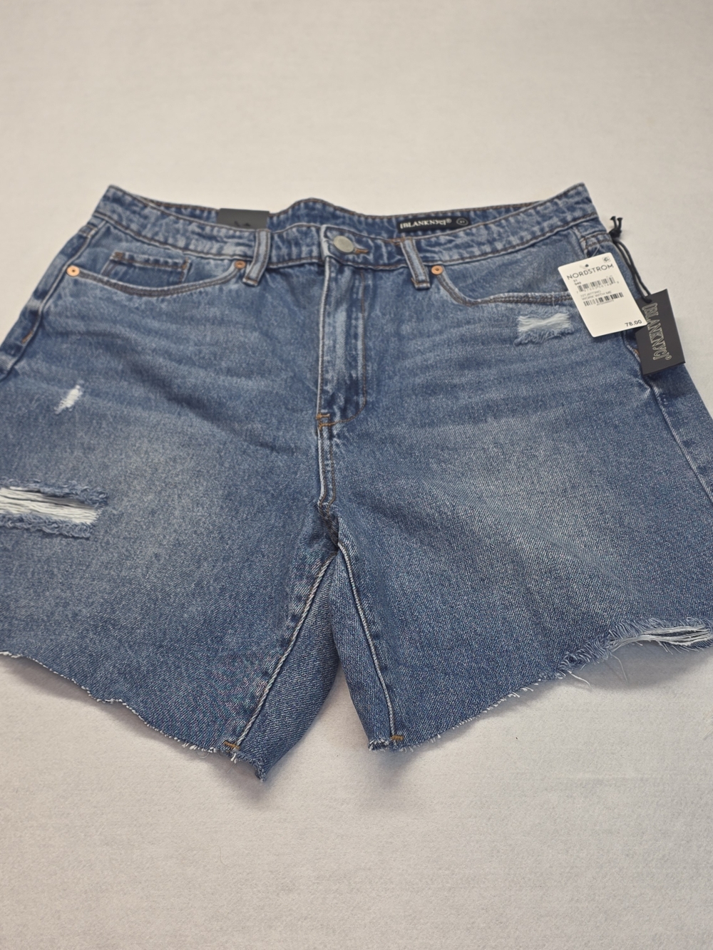 Blank NYC Women's Blue Denim Cutoff Shorts #0033